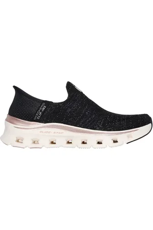 Skechers Donna Slip-ins: Glide-Step Pro - Night Gleam Shoes in Nero/Rosa Oro