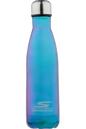 Skechers Laser Engraved Sport Water Bottle in Blu/Porpora