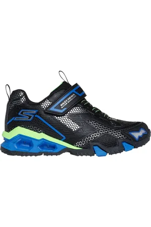 Skechers Bambino S-Lights: Hydro Lights - Heat-Tread Sneaker in Nero/Blu