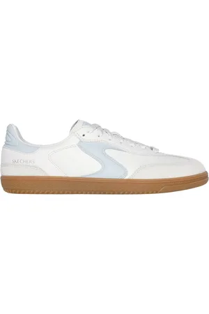 Skechers Donna Hotshot - Kickoff Sneaker in Naturale/Blu Chiaro