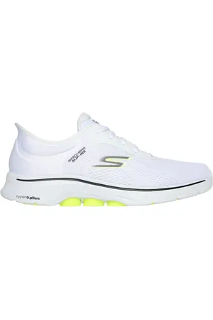 Skechers Uomo Slip-ins: GO WALK 7 - Valin Sneaker in Bianco/Nero/Lavanda