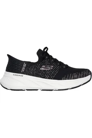 Skechers Donna Slip-ins Relaxed Fit: Edgeride - Starlight Sneaker in Nero/Rosa Oro