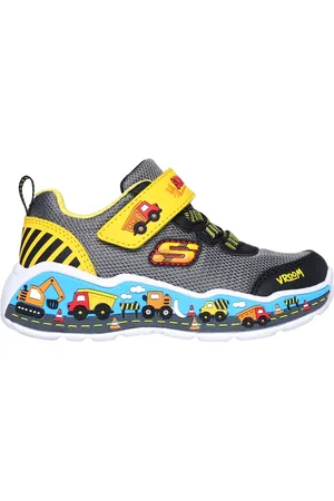 Skechers Play Scene Sneaker in Nero/Giallo