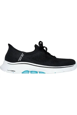 Skechers Donna Slip-ins: GO WALK 7 - Via Sneaker in Nero/Verde Acqua