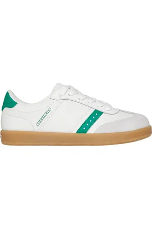 Skechers Bambino Zinger Street Sneaker in Bianco/Verde