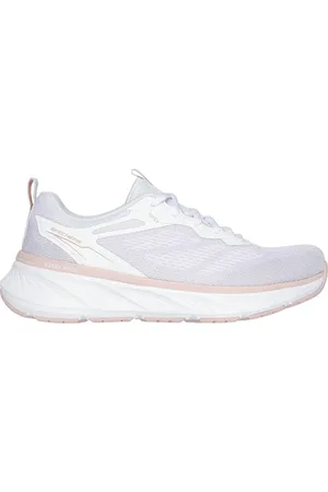 Skechers Donna Relaxed Fit: Edgeride - Power Flow Sneaker in Bianco/Naturale