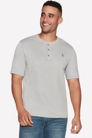 Skechers Uomo GOKNIT Pique corto Sleeve Henley in