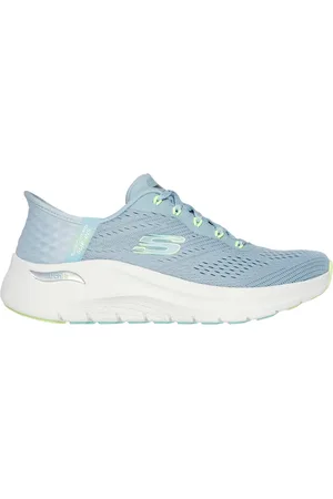 Skechers Donna Slip-ins: Arch Fit 2.0 - Easy Chic Sneaker in Blu/Lime