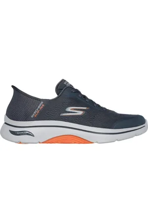 Skechers Uomo Slip-ins: GO WALK Arch Fit 2.0 - Simplicity 2 Sneaker in Carbone/Arancione