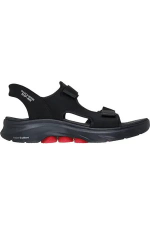 Skechers Uomo Slip-ins: GO WALK 7 Sandali - Ken in Nero/Rosso