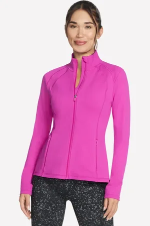 Skechers Donna GO WALK Giacca in Rosa/Porpora