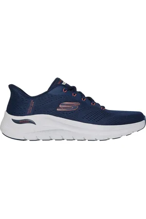 Skechers Uomo Slip-ins: Arch Fit 2.0 - Lestur Sneaker in Blu Navy Blue/Rosso