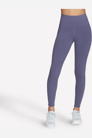 Skechers Donna GO WALK High-Waisted Legging in Porpora/Carbone