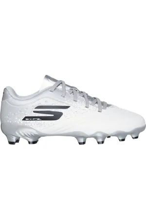 Skechers Razor 1.5 Jr Td FG Shoes in Bianco/Argento