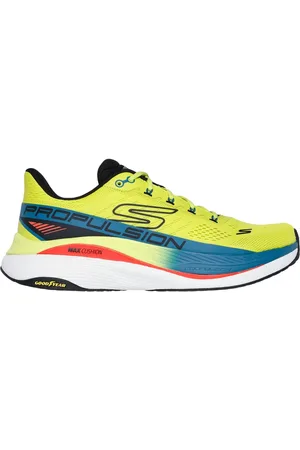 Skechers Uomo Max Cushioning Propulsion Sneaker in Lime/Nero