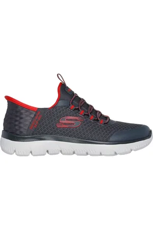 Skechers Bambino Slip-ins: Summits - High Range Sneaker in Carbone/Rosso