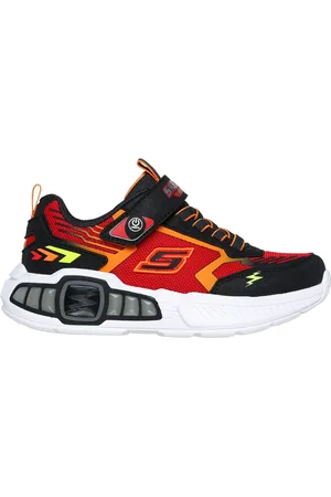 Skechers Bambino S-Lights: Light Storm 3.0 Sneaker in Nero/Rosso