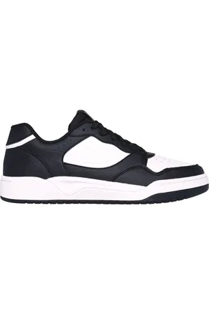 Skechers Uomo Koopa Court - Volley Low Varsity Sneaker in Nero/Bianco