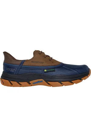 Skechers Uomo John Deere: Slip-ins Respected - Tanzier Shoes in Blu Navy Blue/Ocra