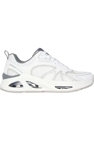Skechers Donna Uno Ego - Illustris Air Sneaker in Bianco/Grigio