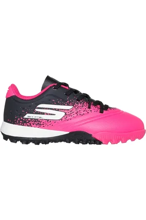 Skechers Razor 1.5 Jr Td TF Shoes in Nero/Rosa
