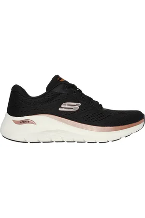 Skechers Donna Arch Fit 2.0 - Glow The Distance Sneaker in Nero/Rosa Oro