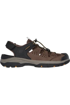 Skechers Uomo Relaxed Fit: Tresuomo - uomoard Sandali in Marrone/Nero