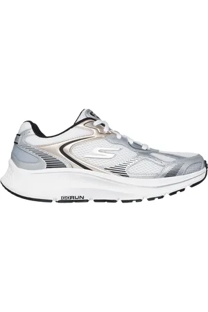 Skechers Donna GO RUN Consistent 2.0 - Volt Sneaker in Bianco/Argento/Nero