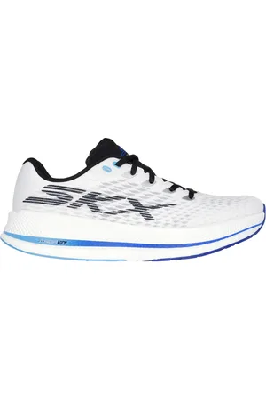 Skechers Donna GO RUN RAZOR 5 Sneaker in Bianco/Blu