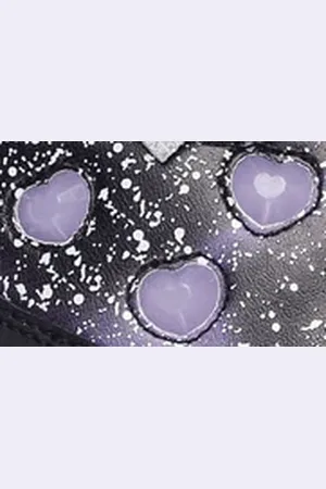 Skechers Bambina Storm Blazer Shoes in Nero/Lavanda