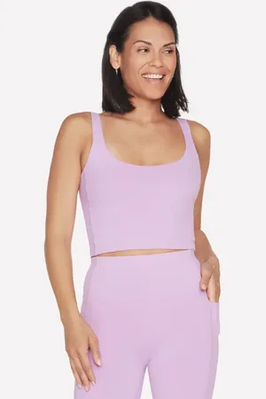 Skechers Donna GOFLEX Joy Longline Bra in Porpora/Pervinca