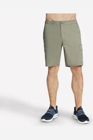 Skechers Uomo Downtown Cargo 9 Inch pantaloni corti in Oliva/Grigio