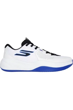 Skechers Uomo SKX LEAGUE Sneaker in Bianco/Nero/Blu