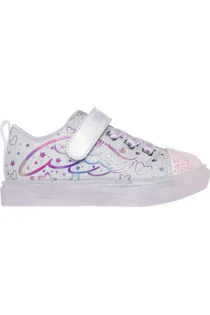 Skechers Twinkle Toes: Twinkle Sparks Ice - Heather Magic Sneaker in Grigio/Lavanda