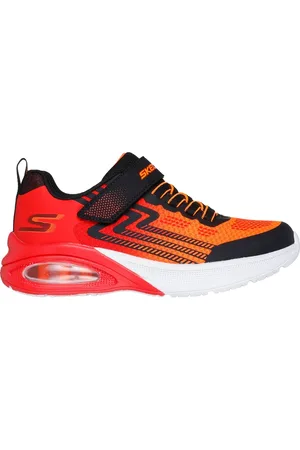 Skechers Bambino Microscope Max Advance Sneaker in Nero/Rosso