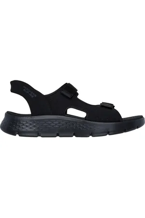 Skechers Uomo Slip-ins: GO WALK Flex SD - Easy Entry Sandali in Nero/Lime