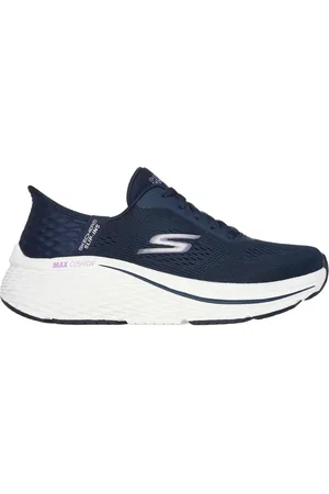 Skechers Donna Slip-ins: Max Cushioning Elite - Vanish Sneaker in Blu Navy Blue/Lavanda