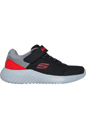 Skechers Bambino Bounder - Trekzic Sneaker in Nero/Rosso