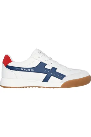 Skechers Donna Zinger 2.0 - La Bella Sneaker in Bianco/Blu Navy Blue