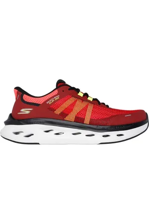Skechers Uomo Slip-ins: Max Cushioning Glide-Step - Aberdeen Sneaker in Rosso/Nero