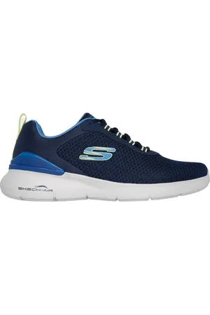 Skechers Uomo Skech-Air Dynamight 2.0 - Durron Sneaker in Blu Navy Blue/Lime