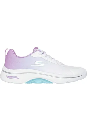 Skechers Donna GO WALK Arch Fit 2.0 - Meredith Sneaker in Bianco/Lavanda