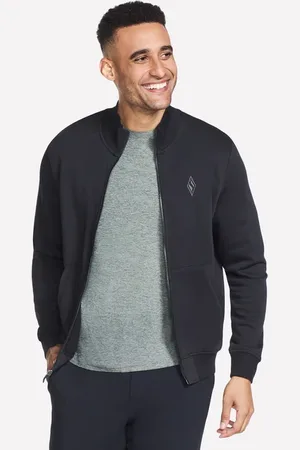 Skechers Uomo The Hoodless felpa con cappuccio GO WALK Everywhere Giacca in