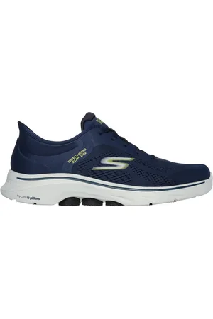 Skechers Uomo Slip-ins: GO WALK 7 - Valin Sneaker in Blu Navy Blue/Lime