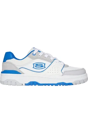 Skechers Bambino SKX-228 Sneaker in Bianco/Grigio Chiaro