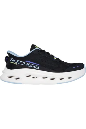 Skechers Donna Slip-ins: Max Cushioning Glide-Step Sneaker in Nero/Blu