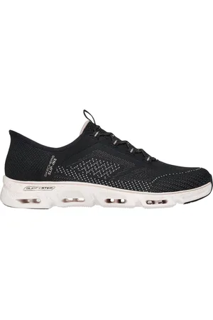 Skechers Donna Slip-ins: Glide-Step Gratify - Pace Sneaker in Nero/Oro