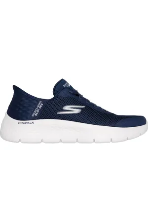 Skechers Donna Slip-ins: GO WALK Flex - Grand Entry Sneaker in Blu Navy Blue/Bianco