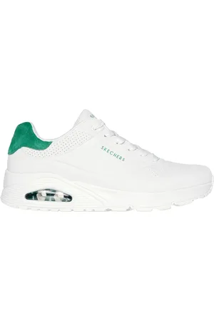Skechers Uomo Uno - Suited On Air Sneaker in Bianco/Verde