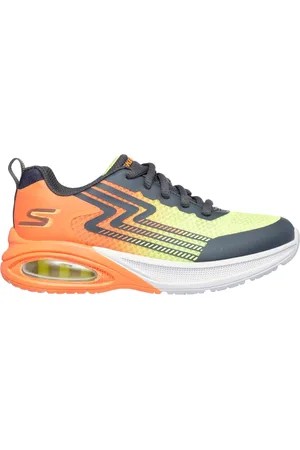 Skechers Bambino Microspec Max Advance - Vadieno Sneaker in Carbone/Arancione